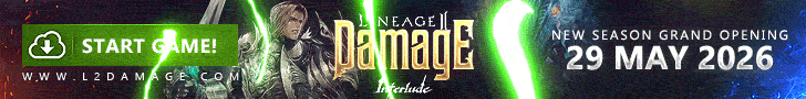 ★ L2DAMAGE TOP 1 PVP SERVER. GRAND OPENING 29 MAY 2026 ★