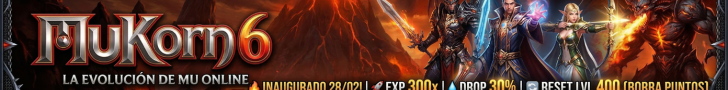 ⚔️ MuKorn S6 | Exp 300x | Drop 30%| ¡VIP de Regalo! 🎁