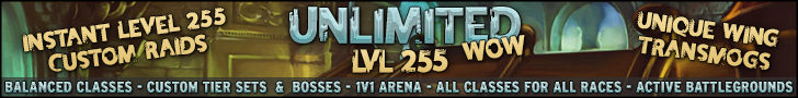 # 1 Unlimited WoW Instant LvL 255 | 3.3.5a WoTLK